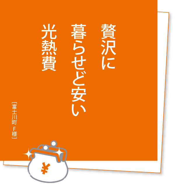 贅沢に 暮らせど安い 光熱費