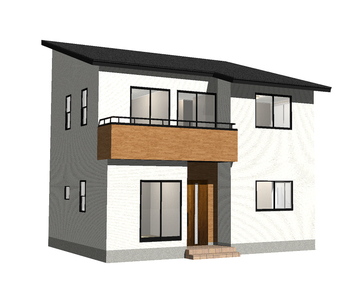 外観：30.31坪 2階建て4LDK