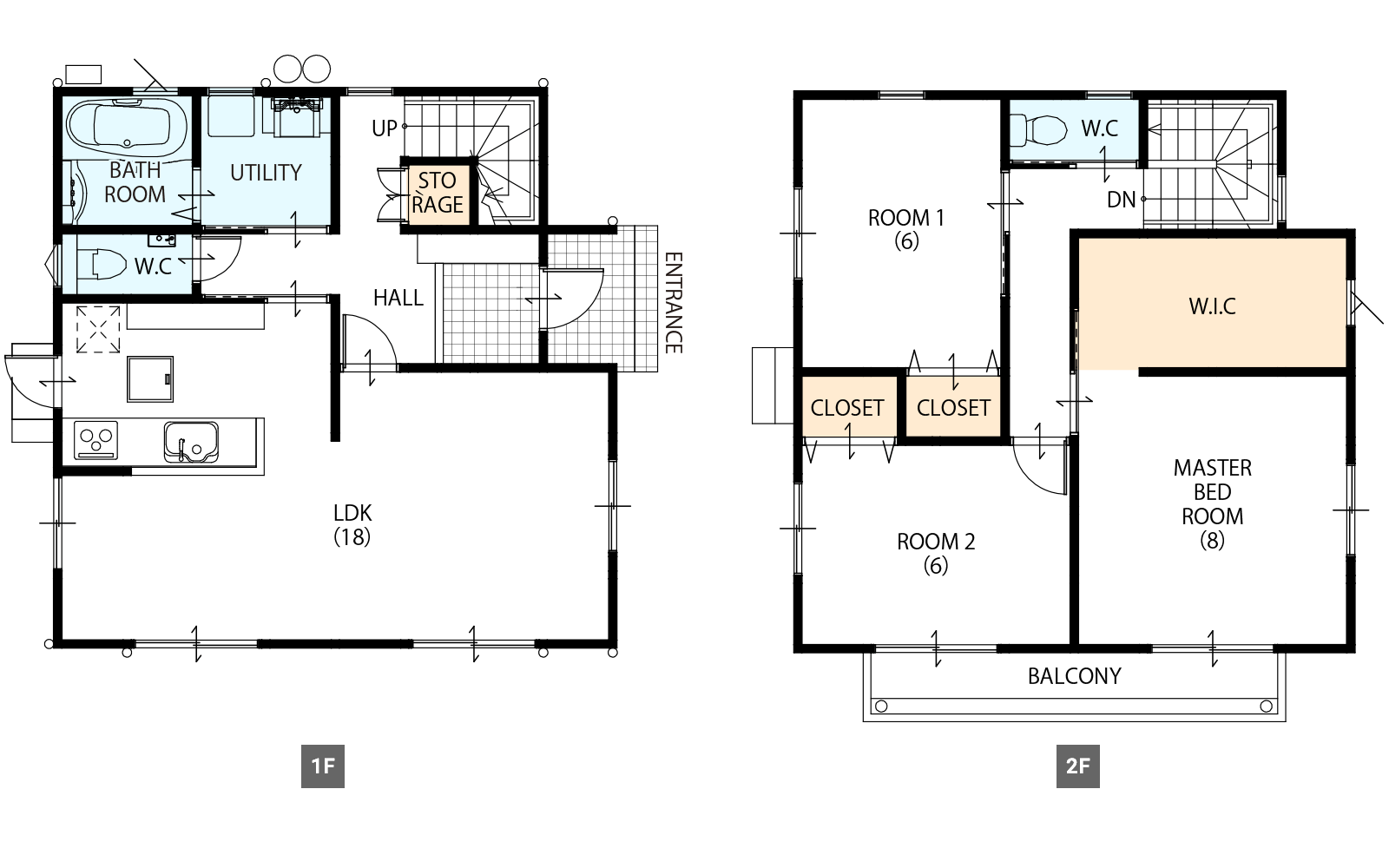 間取り図（PC）：31.06坪 2階建て3LDK