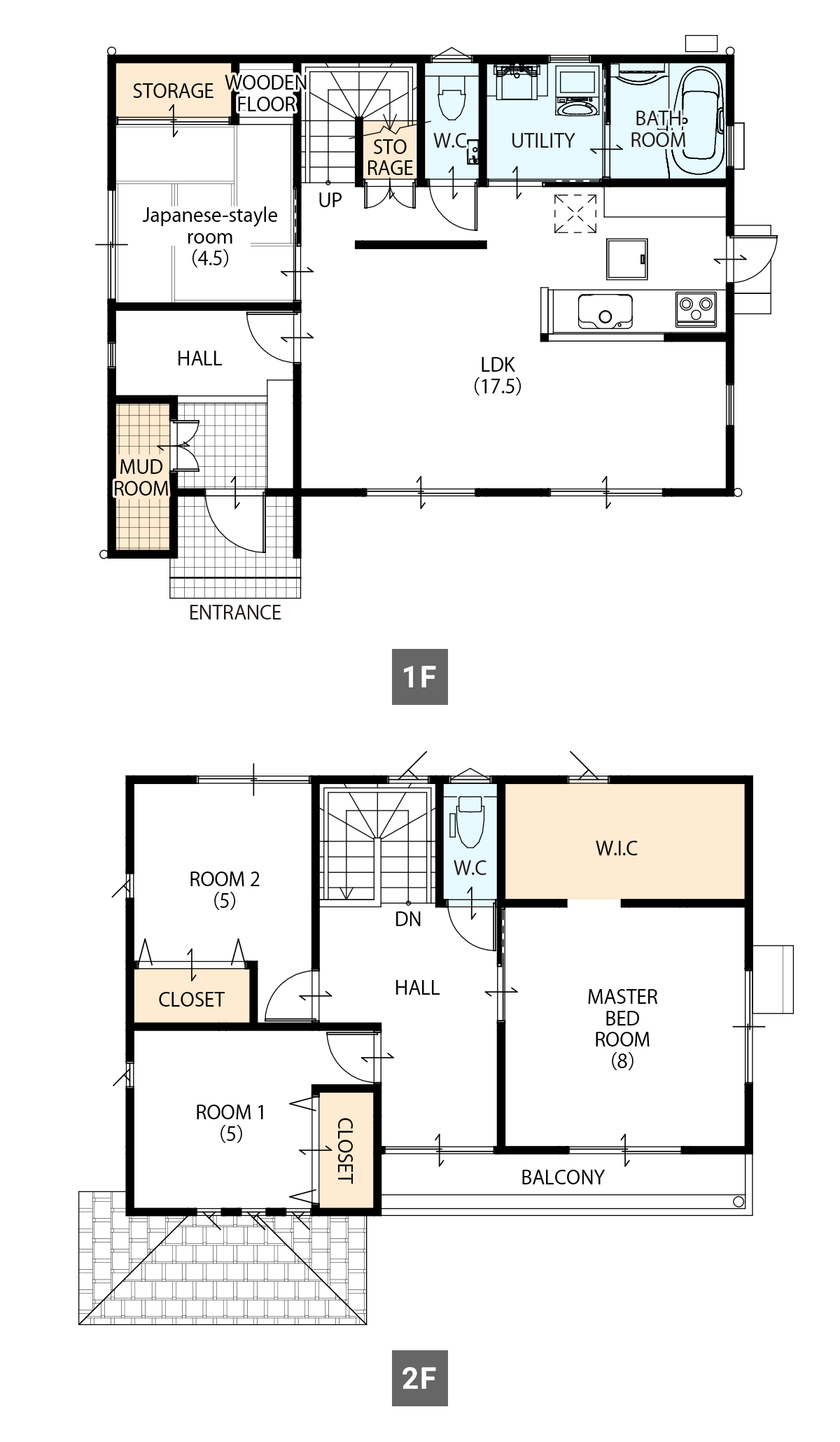 間取り図（SP）：34.32坪 2階建て4LDK